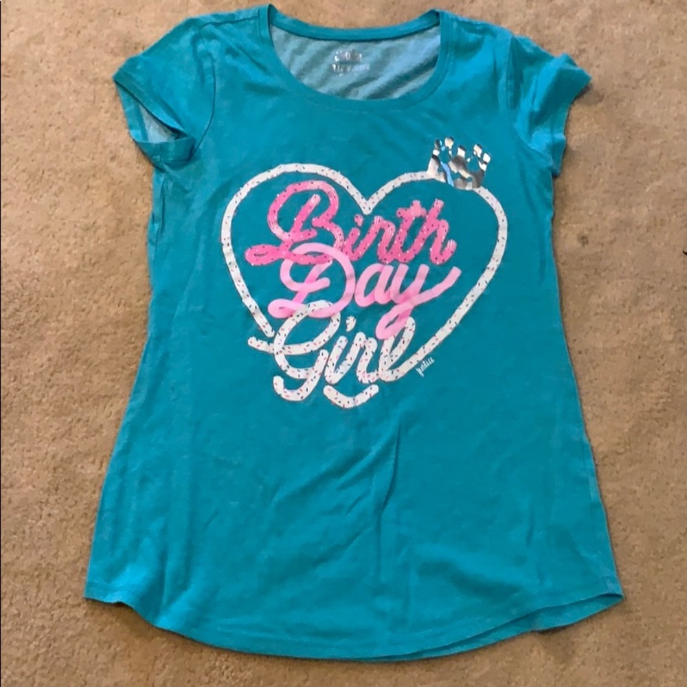 Girls justice birthday girl shirt